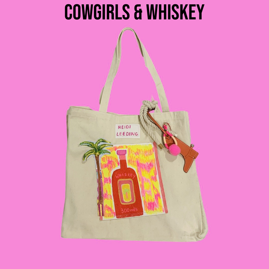 Beach Tote “Cowgirls & Whiskey “