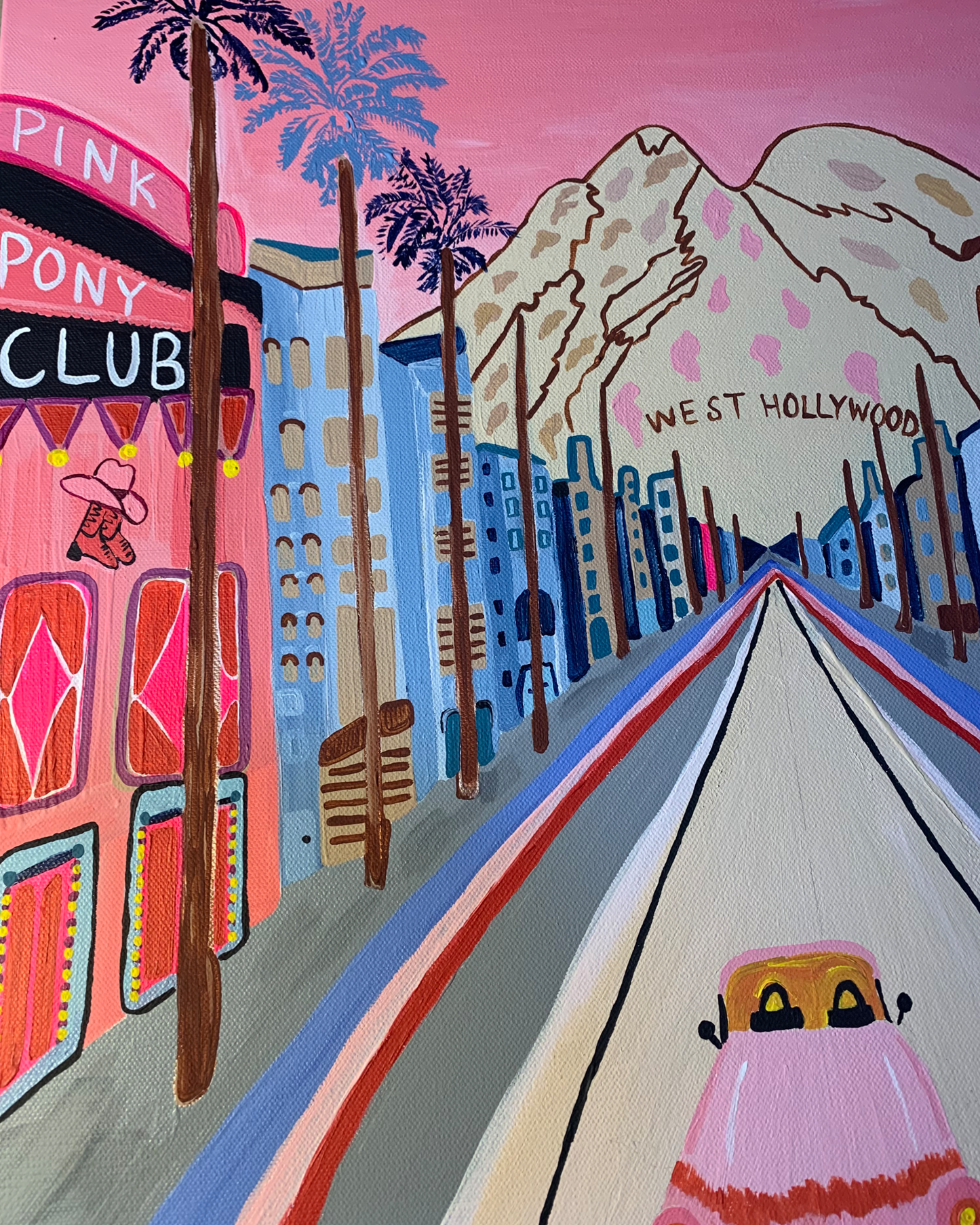 Large Art “ WEST HOLLYWOOD” (SOLD)