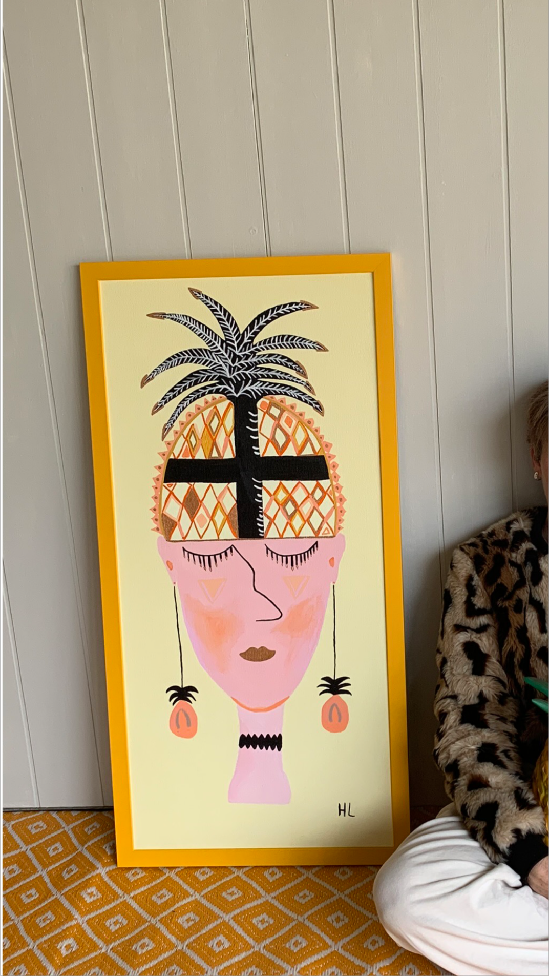 Large Art “THE FOXY PINEAPPLE “