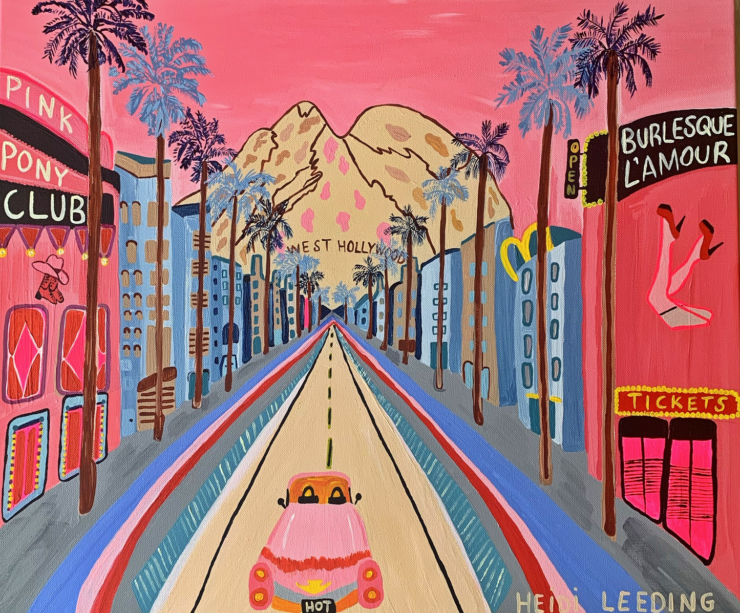 Large Art “ WEST HOLLYWOOD” (SOLD)