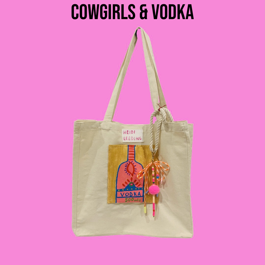 Beach Tote “Cowgirls & Vodka”