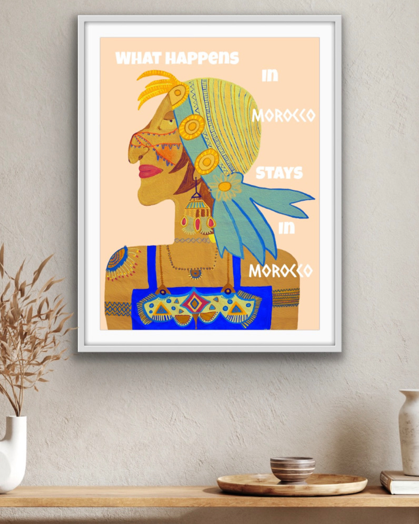 PRINT light pink “Morocco”