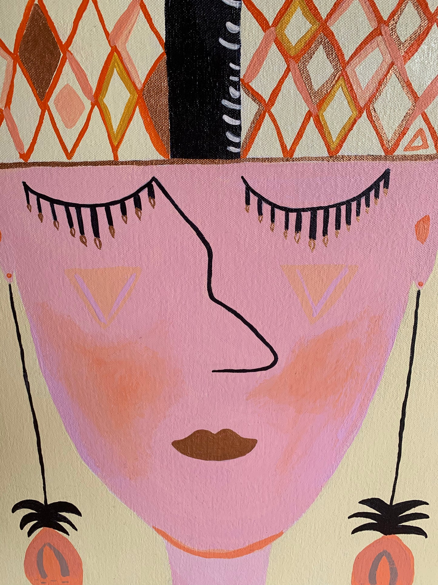 Large Art “THE FOXY PINEAPPLE “