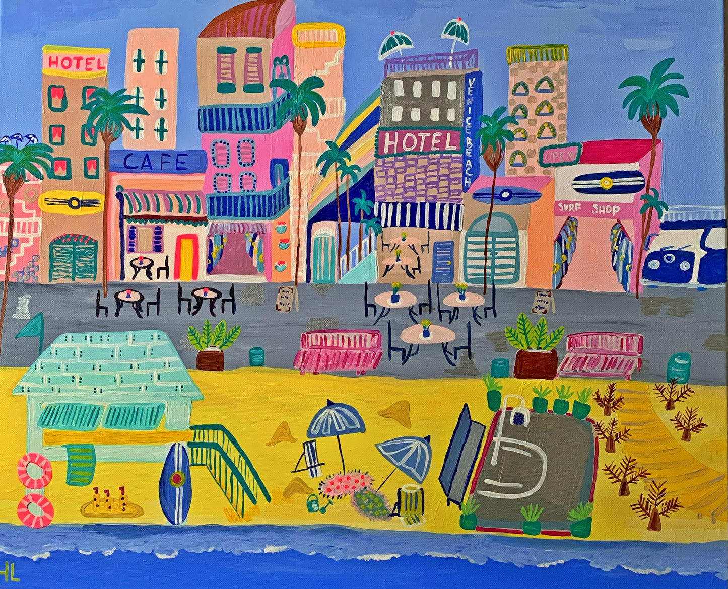 Large Art “VENICE BEACH”